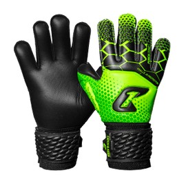 CATCH & KEEP Goalkeeper Gloves Children's Claw Protector Green Size 6 I Professional Children's Goalkeeper Gloves with Finger Protection, Thumb Support & Thicker Wrist Support
