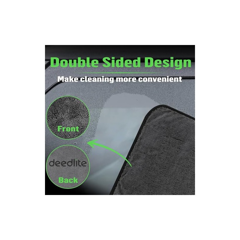 Deedlite Premium Microfiber Bath Wipes - Quick Drying Towel
