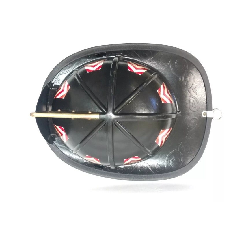 8 Reflective Subdued Red and Black Chevron Fire Helmet Tetrahedrons