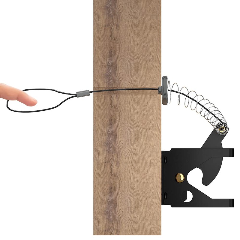 skysen 2 Pack Self Locking Fence Gate Latch Carbon Steel