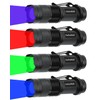 4 Colors Flashlights Including Red Green Blue Black Light Flashlight,