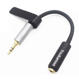 Youkamoo 3.5mm to 4.4mm Balanced Female Headphone Adapter Cable, Earphone Adapter Cable, 3.5mm Male to 4.4mm Female