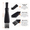 Patelai Patelai Black Double Sided Razor Trimmer Shaver Cleaning Brush