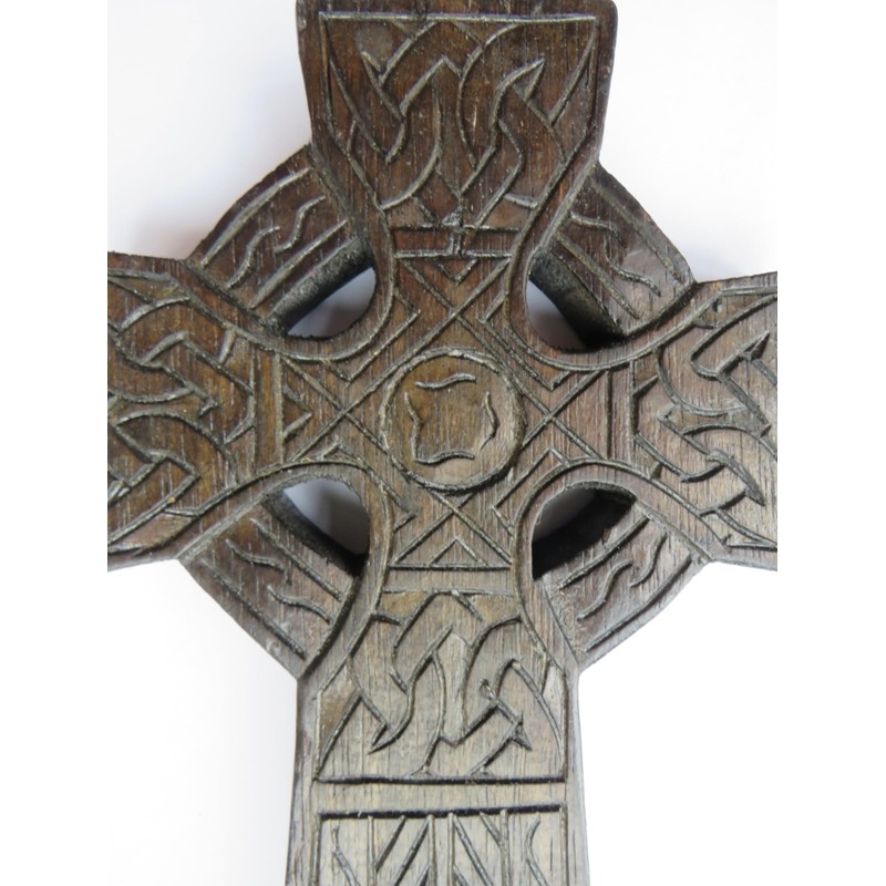 Purity Style Wall Hanging Wooden Celtic Cross - Fair trade,