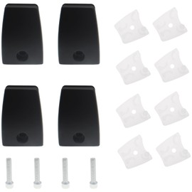 HAJXZH 4PCS Desk Privacy Panel Clamp Aluminum Alloy Desk Partition Support Bracket Black Desktop Accessories for Panels 4-20mm Thick