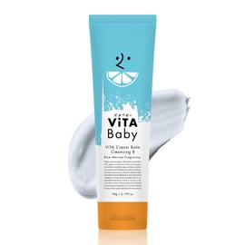 ViTA Baby [Niacinamide Smooth and Tidy Skin] Cleansing Balm, Sensitive Skin, Dry Skin, Firm, Elasticity, Aging Care, Vitamin C Derivative, ViTA Cream, Balm, Cleansing B, 3.2 oz (90 g)
