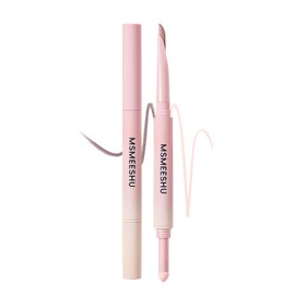 Lynlyulinger 2-Color Tear Bag Pencil, 2-in-1 Tearbag Liner, Matte & Pearl, Fade Resistant, Smudge Resistant, Waterproof, Easy to Apply, 3D Texture, Gel Eyeliner, Time Saving Makeup, For Beginners