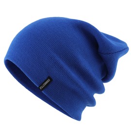 Magracy Unisex Men's Knitted Hat Stretchy Cuffs Beanie Hat Women's Winter Skull Cap, blue