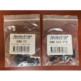 Archer (25) 1/4"-.043 "MINI" PRE-SET TIE STRAPS & (25) Plain TIE STRAPS LINKS