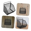 SHINEOFI Mesh Wall File Organizer Sturdy Iron Desktop Document Storage