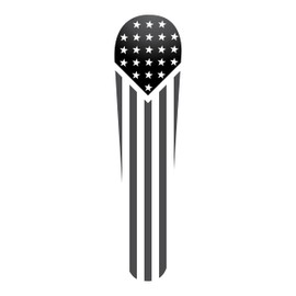 Kustom Cycle Parts Black & White Stars & Stripes American Flag Dash Insert! Fits Harley Davidson 2008-2020 Street Glides and 2010-2020 Road Glides. 08-20 Street/Road Glide Dash Insert