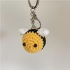 LightBeacon Key Chain Bee Key Ring Cute Crochet Bee Plush