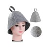 2 Pieces Sauna Hat Felt Sauna Hat Use to Avoid