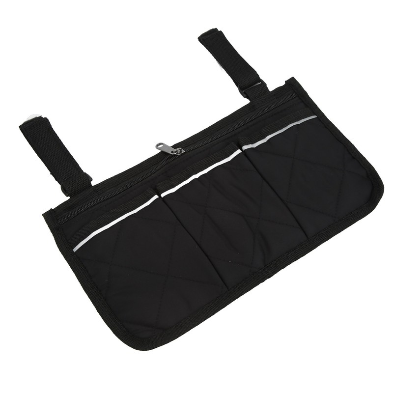 Wheelchair Side Hanging Storage Bag Multi Pocket Armrest Pouch Bag