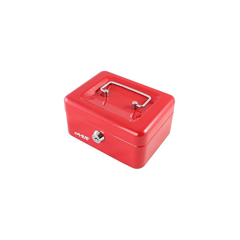 Cash Box 150 x 110 x 75 mm Red