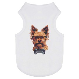 'Gamer Yorkshire Terrier' Pet Dog/Cat T-Shirt (PT00136880)