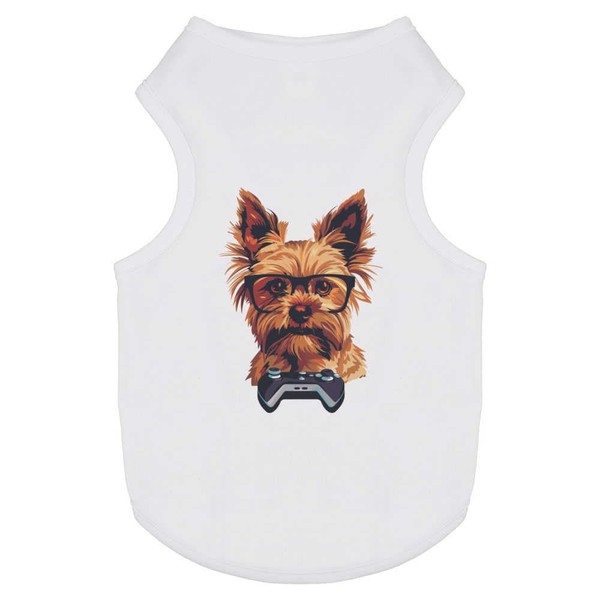 'Gamer Yorkshire Terrier' Pet Dog/Cat T-Shirt (PT00136880)