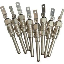 8PCS Compatible with 6.5 L 6.2 L Diesel Fast Start Glowplug GMC Hummer Chevy Glow Plug Set