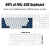 abucow 60% Mechanical Gaming Keyboard Red Switch Wired Compact Keyboard