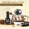 JODSONE 2 Bottles 15ml of Top Coat Gel Polish No