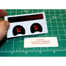 2020 XFL Los Angeles Wildcats Diecut *DECAL SHEET ONLY* Football Gumball Helmets