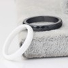 PAURO Women's Classic Engagement Wedding Band Rings Ceramic, Ceramic