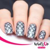 Whats Up Nails - Diamond Pattern Nail Vinyl Stencils for