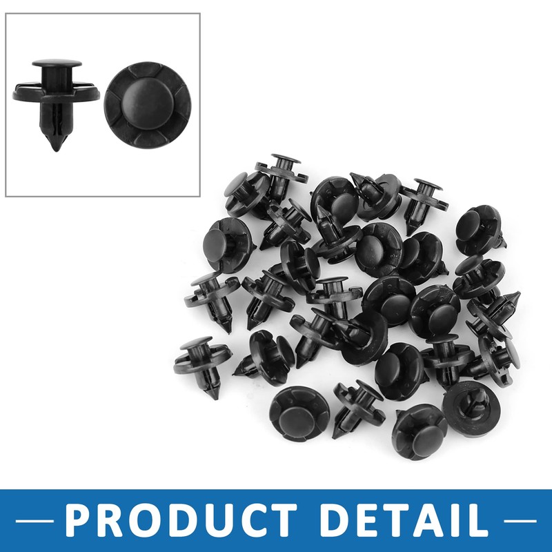 A ABSOPRO Car Rivet 8mm Hole Fastener Bumper Clip Plastic