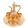 Complete Tea Set with 1 Teapot, 6 Tea Cups &
