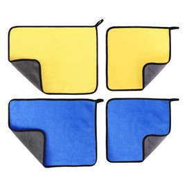 Pack of 4 Car Wash Cloths, Absorbent Towels, Car Cleaning Tools, Soft Car Wash Cloths, Car Wash Care Accessories