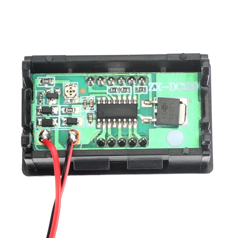 Artudatech 5pcs Dc5-120V 0.56" 2-Wire Digital Display Panel Voltmeter Bolt
