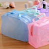 Creative Home Travel Flower Transparent Waterproof Cosmetic & Toiletry Storage Pouch Free Size/Yellow 30ea