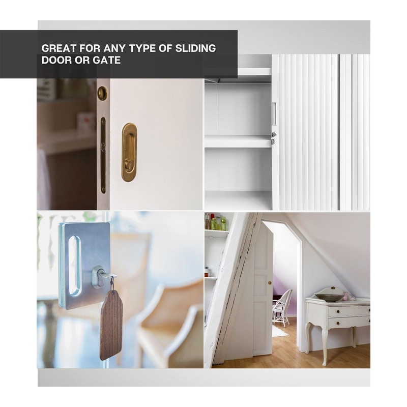 DOJA Industrial Sliding Door Hook Lock 30 mm 1 Unit