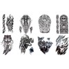 8 Sheets Temporary Tribal and Wolf Tattoos Maori Design Tattoos