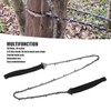 Camping Chainsaw 36in Black Manganese Steel 49 Knots Folding Chain