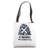 X Marks The Laundry Pile Funny Treasure Hunting Tote Bag