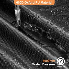 YINOK 600D Waterproof Car Cover Custom Fit for Jeep Wrangler 2 Door (1987-2025) JL JK TJ YJ CJ, Outdoor Car Cover Waterproof All Weather for Automobiles Sun Rain Snow Protection with Door Zipper