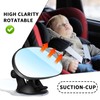360° Adjustable Baby Car Mirror,HD Suction-Cup Style Car Seat Mirror