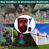 Qualirey 2 Pack Solar Outdoor Motion Sensor Alarm Ultrasonic Animal