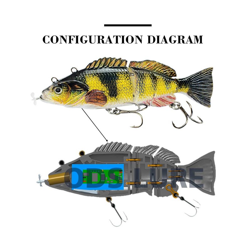 ods lure Upgrade Robotic Swimming Lure Auto Electric Lure USB