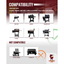 Universal Grill Igniter Replacement for Camp Chef, Traeger, Z-Grills, Nexgrill, Oklahoma Joes Pellet Smoker, Also Fits Pit Boss 340, 440, Classic, Austin XL, Sportsman 1100, Excl. PTG/Lockhart)