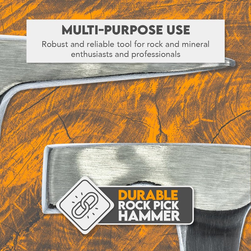 SE Solid Single Piece Drop Forged Rock Pick Hammer with