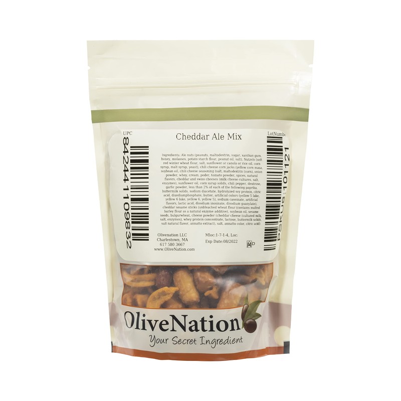 OliveNation Cheddar Ale Pub Mix, Sweet, Salty, Cheesy, Nutty Snack