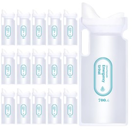 Nizirioo Pack of 16 Urine Bags for On the Go Toilet for On the Go 700 ml, Camping Urine Bag for Emergencies, Super Absorbent, Poop Bag, Emergency Toilet for Camping, Hiking, Travel, Traffic Jam