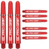 Target Darts 3 x Sets of Red Pro Grip Shaft
