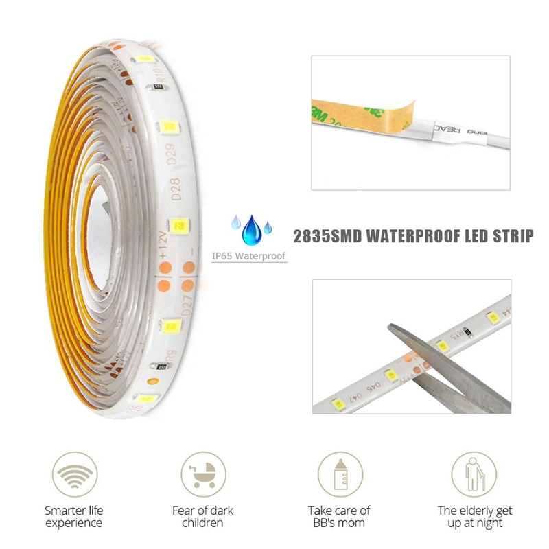 FOLGEMIR 4 m Warm White LED Bed Night Light, Flexible