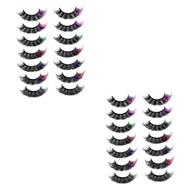 Baluue 2sets Lash Clusters Fake Eyelashes Set for Cosplay Festival Lashes Kit 7pairs*2