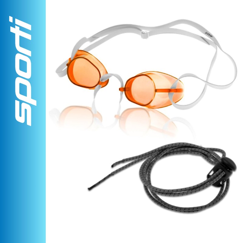 Sporti Antifog Swedish Goggle + Bungee Strap (Orange)