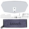 Justech Motorcycle Wind Deflector Motorcycle Windscreen Adjustable Clip On Windshield