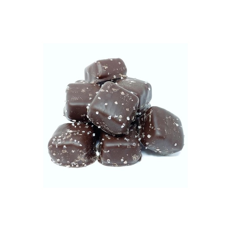 Candy Retailer Dark Chocolate Sea Salt Caramels 1 Lb